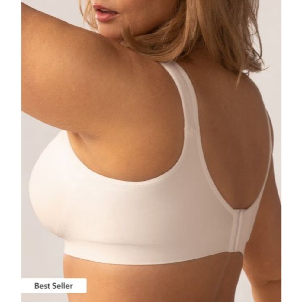 Truekind Womens Sz 3XL Daily Comfort Wireless Shaper Bra w/ Extender Black 10022 - Picture 9 of 13